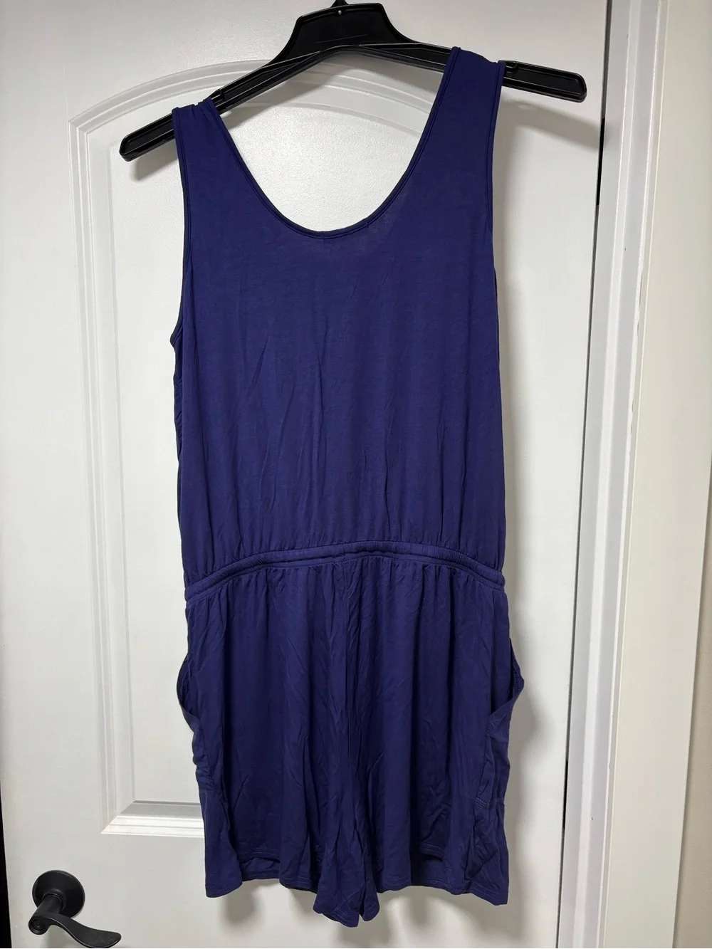 NWT Adome Deep Navy Sleeveless Tank Top Romper - Picture 4 of 5